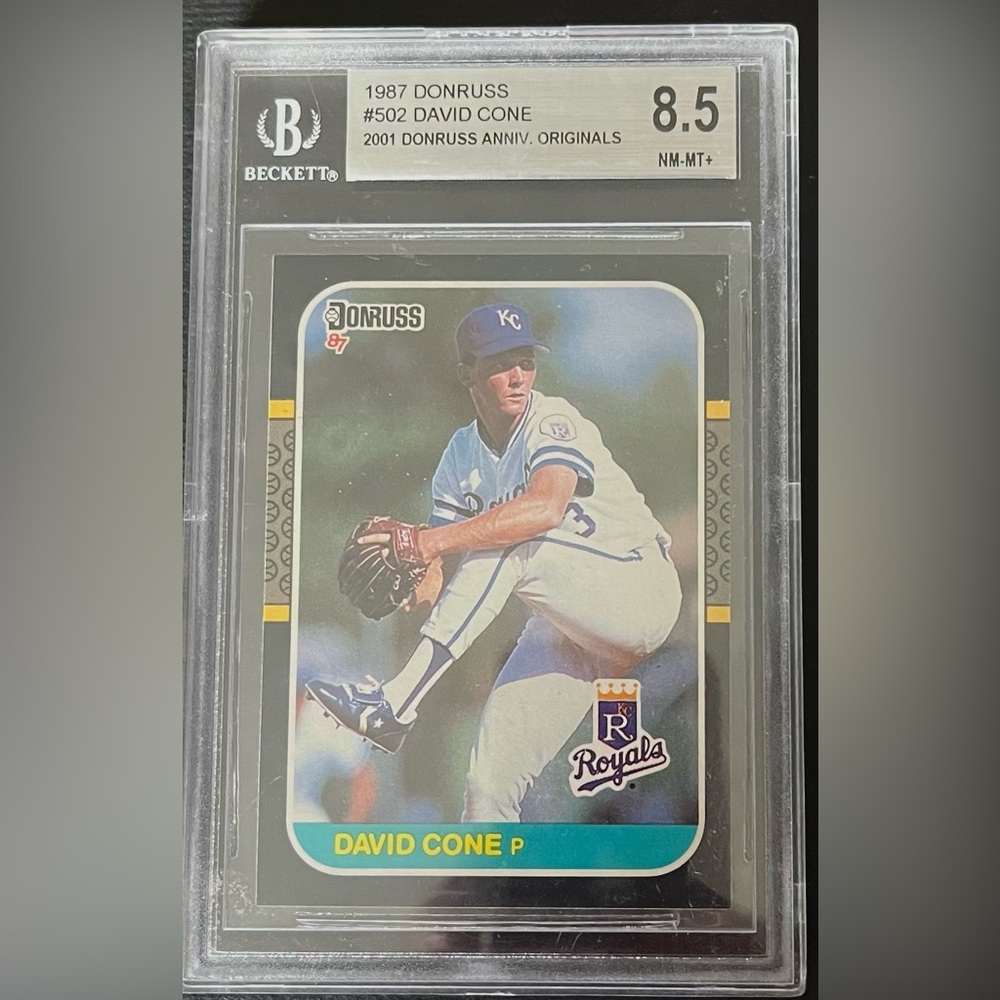 Donruss 1987 #502 David Cone Collectors Card (Graded)